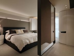  2020现代卧室隔断设计图片 2020简约家居卧室隔断设计