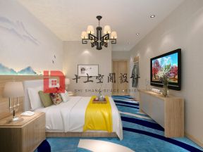 2023中式风格1000平米酒店客房装修效果图