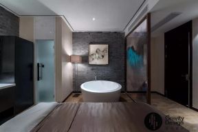 2023时尚SPA会所室内浴缸背景墙设计图片