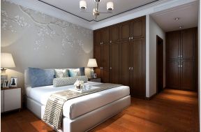新中式风格247平米四居室卧室门装修效果图