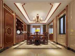 中式风格餐厅装修设计 2020中式风格餐厅设计图 2020中式风格餐厅家具图片