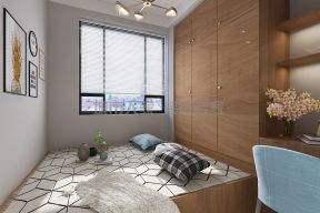 北欧现代风格96平米二居书房榻榻米装修效果图