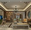 海航豪庭180㎡新中式四居室客厅效果图