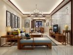 蓝海瑞园121㎡中式风格三居室装修案例