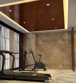 600平米现代风格办公室小型健身房设计图片 