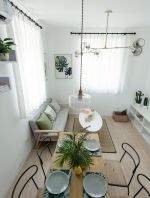 极简北欧风格小户型客厅沙发效果图 