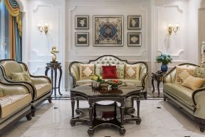 法式古典风格室内客厅家具图片