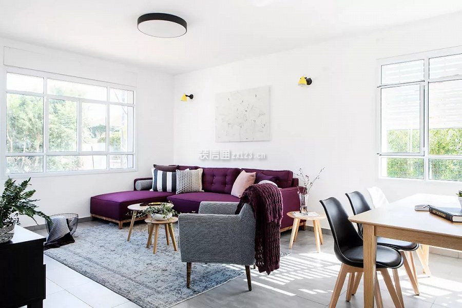 欧式风格单身公寓客厅精装效果图片赏析