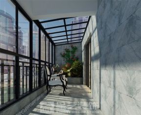 国瑞花园165㎡欧式四居室阳台效果图