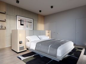 2020现代单身公寓卧室设计 2020单身公寓卧室内装修图片