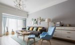 2023北欧简约200平米三居客厅沙发装修设计图片