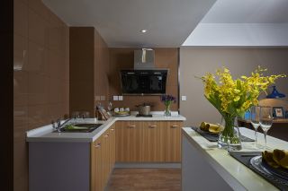 38平米小户型样板房转角小厨房装修设计