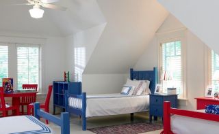 简约风格不规则阁楼儿童卧室装修效果图片