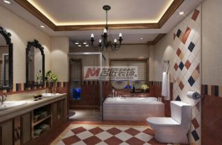 茉莉唐朝123平新中式卫生间设计