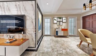 现代简约风格室内地板砖效果图片