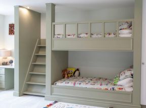 高低床装修效果图片 儿童房装修效果图高低床 