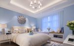 淡蓝色清爽新房卧室装修效果图片