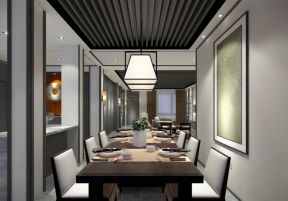 中德英伦城邦150平四居新中式风格餐厅背景墙设计