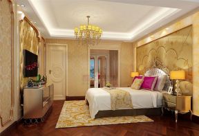 通用时代国际社区欧式171平四居室卧室装修案例