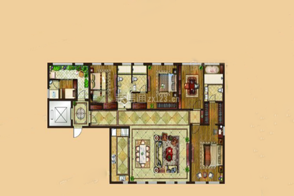 厦门华尔顿1275装修样板间 亮点纷呈