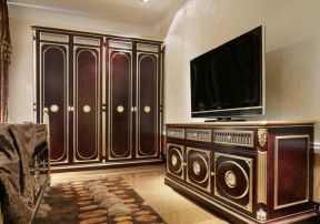 新古典衣柜设计  古典电视柜图片大全 古典电视柜效果图