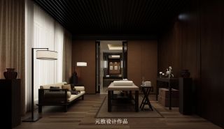2023新中式风格养生馆室内装修效果图