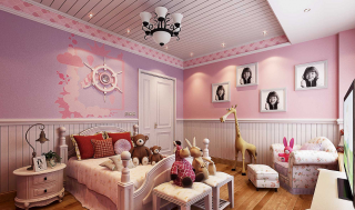 儿童房卧室家具整体设计实景图