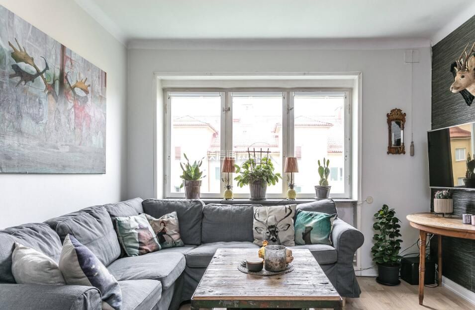 10平米北欧风格家庭客厅设计图片欣赏