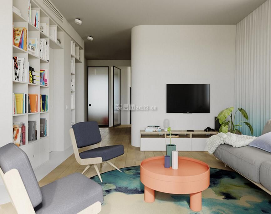 10平米客厅创意家具茶几设计效果图