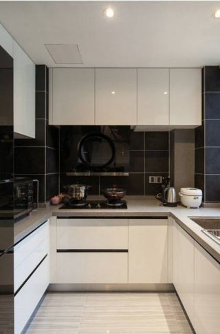 简约现代风格90平米两居厨房装修图片