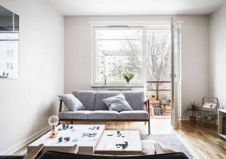 北欧简约风格家庭客厅装饰设计图片