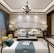 2023新中式风格客厅沙发背景墙装潢效果图