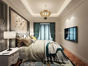 保利国际广场205平米别墅法式卧室装修效果图