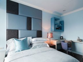 绵阳现代简约风格卧室床头装修装饰图片