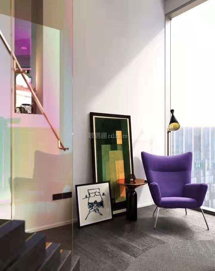 现代风格55平米一居室客厅休闲椅子装潢图片