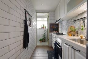 72平米欧式小厨房背景墙瓷砖装修效果图
