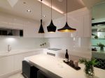 现代简约风格83平方三居厨房吊灯设计图片