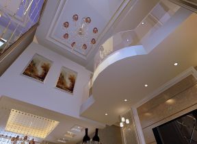 朝阳帝堡220平米别墅欧式风格吊顶装修效果图