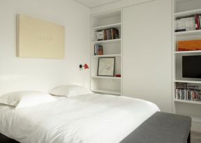 2020衣柜书柜设计图 白色卧室家具 白色卧室装修