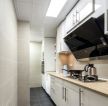 简约日式风格94平二居一字型厨房设计图片