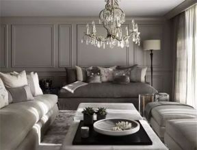 2023时尚家居客厅沙发床布置效果图片