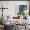 简约现代风格155平三居客厅沙发墙设计图片
