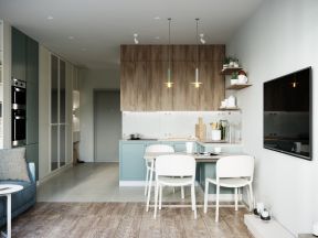 30平米公寓厨房餐厅简单装潢图片