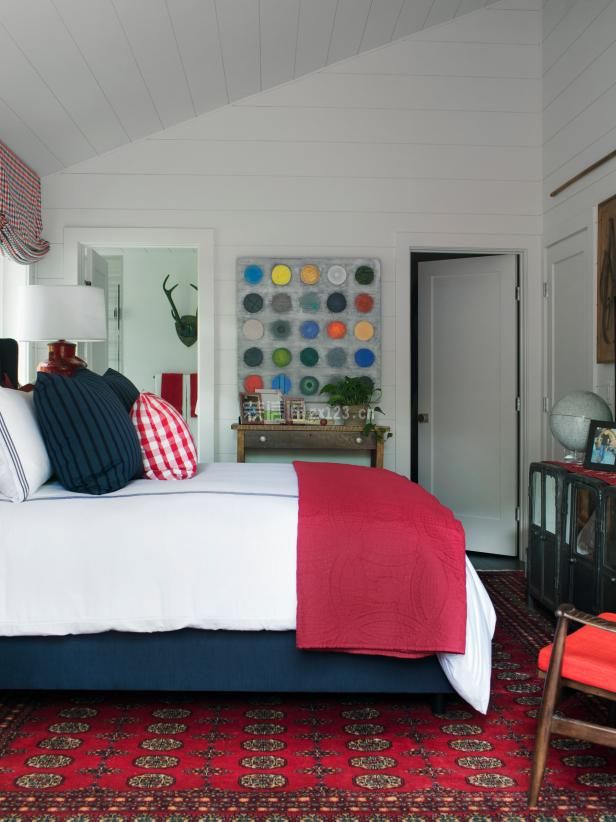 2023英式风格家庭卧室地毯搭配设计图片