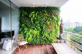 阳台植物墙 绿色植物墙设计