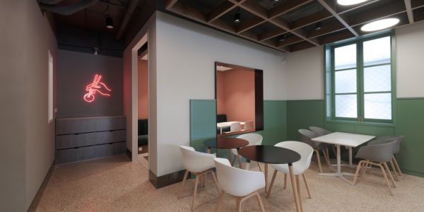 餐饮饭店现代风格200㎡设计方案