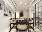 联泰万泰城120平米三居室现代风格餐厅装修效果图
