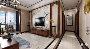 长房东云台新中式140平三居室客厅装修案例