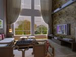 南山雅苑128平米三居室中式风格装修效果图