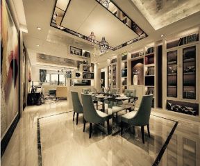 凯旋国际150平米四居室现代风格餐厅装修效果图